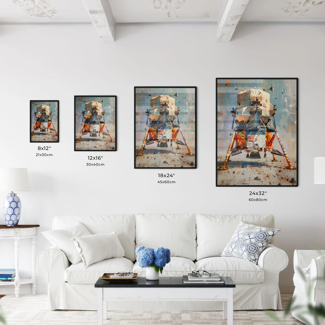 Impressionist Painting of Apollo Lunar Modul - Kitchen Hangings