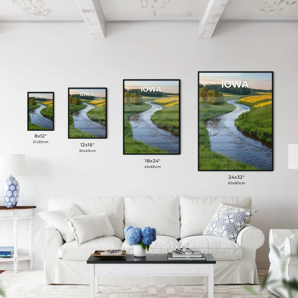 Green Field River Scene - Kitchen Hangings