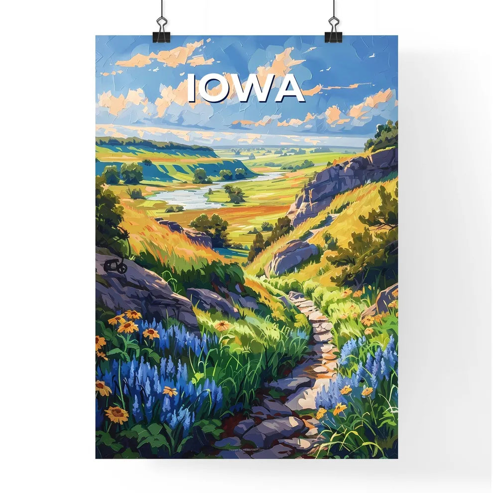 Iowa Landscape Painting Poster