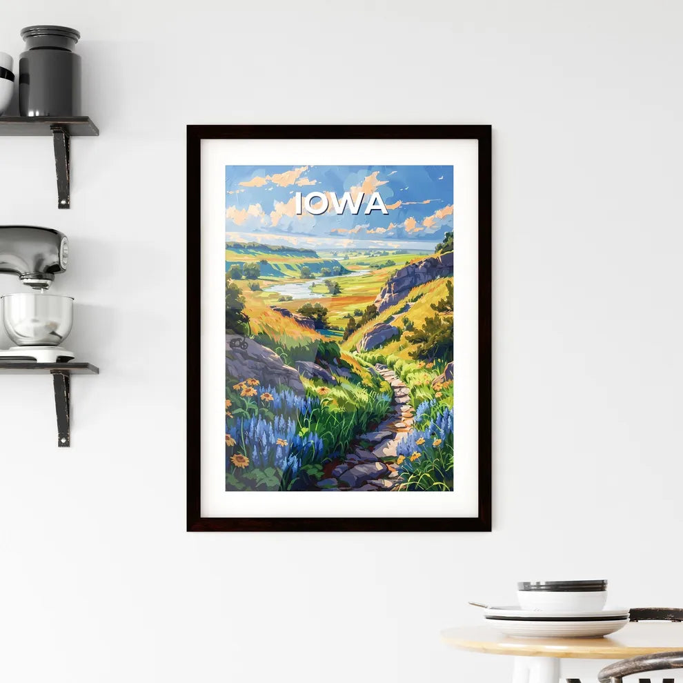 Iowa Landscape Painting Framed Print