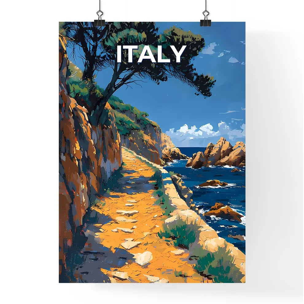 Coastal Cliff Path Poster