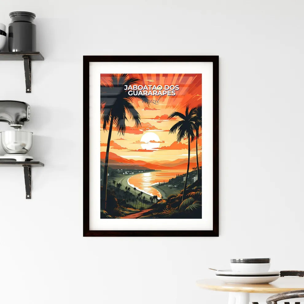 Vibrant Jaboatao dos Guararapes Brazil Beach Skyline Sunset Painting Default Title
