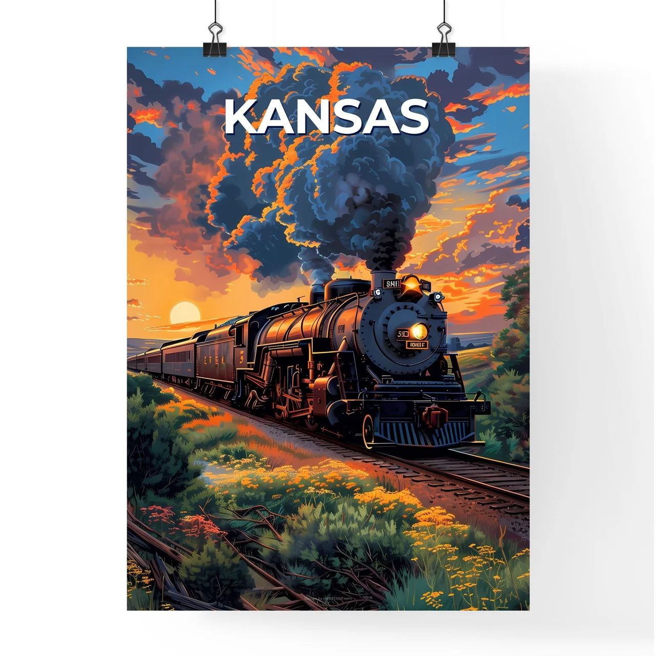 Art Deco-inspired Painting Poster