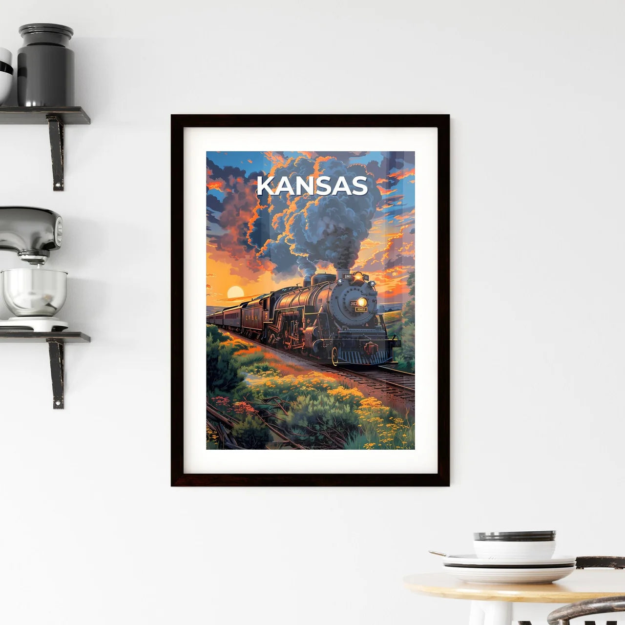 Art Deco-inspired Painting Framed Print