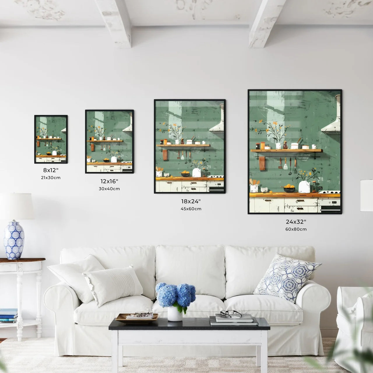 Kitchen utensil shelf abstract art - Kitchen Hangings