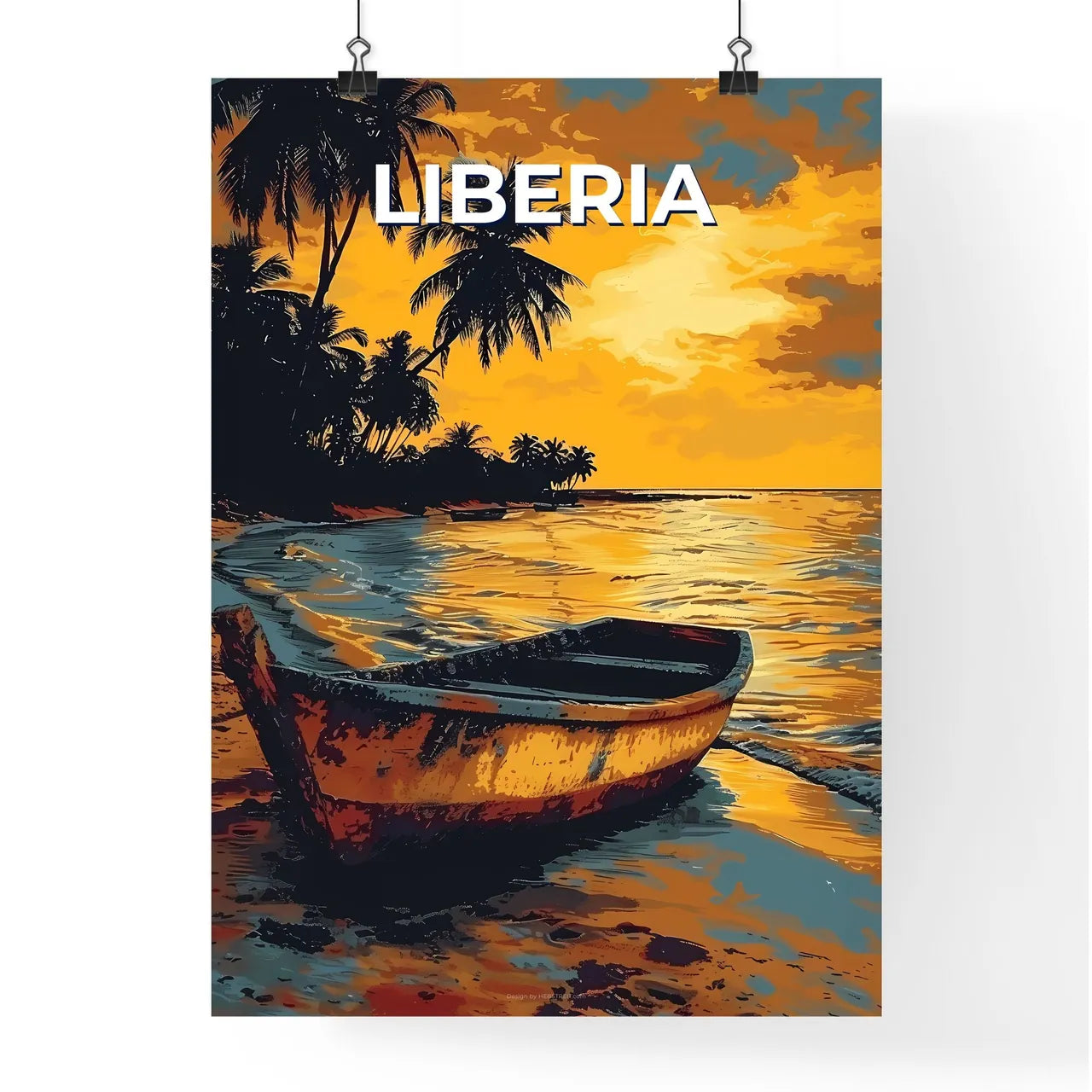 Painterly Seascape Poster