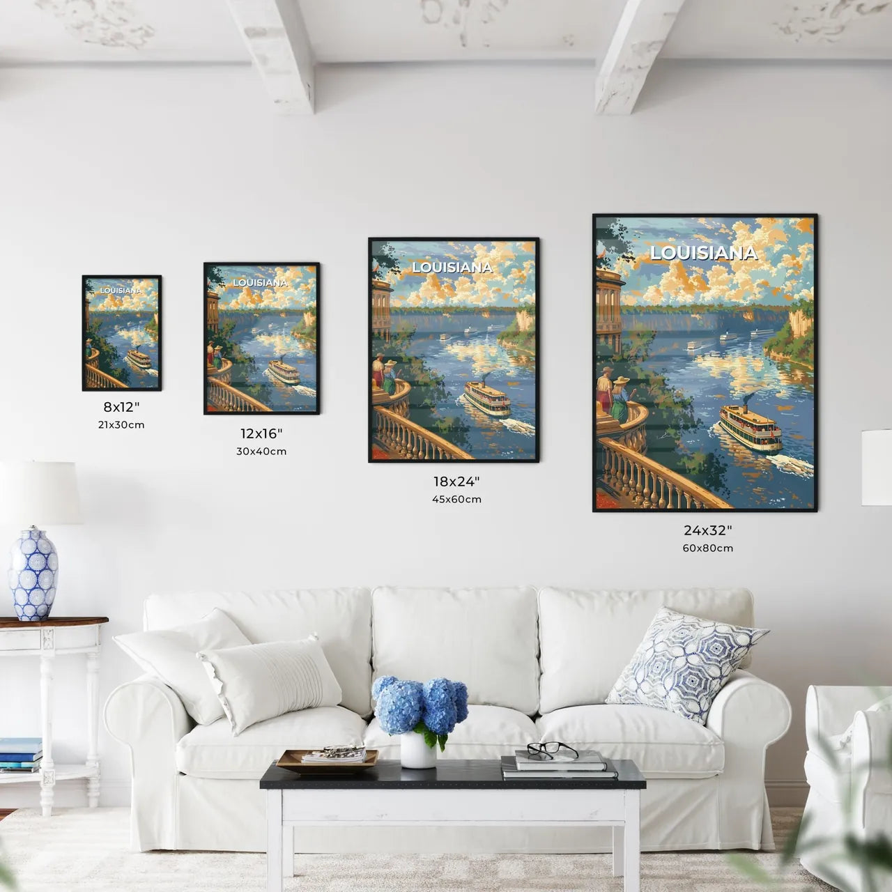 Art Painting of a Scenic Louisiana River wit - Kitchen Hangings