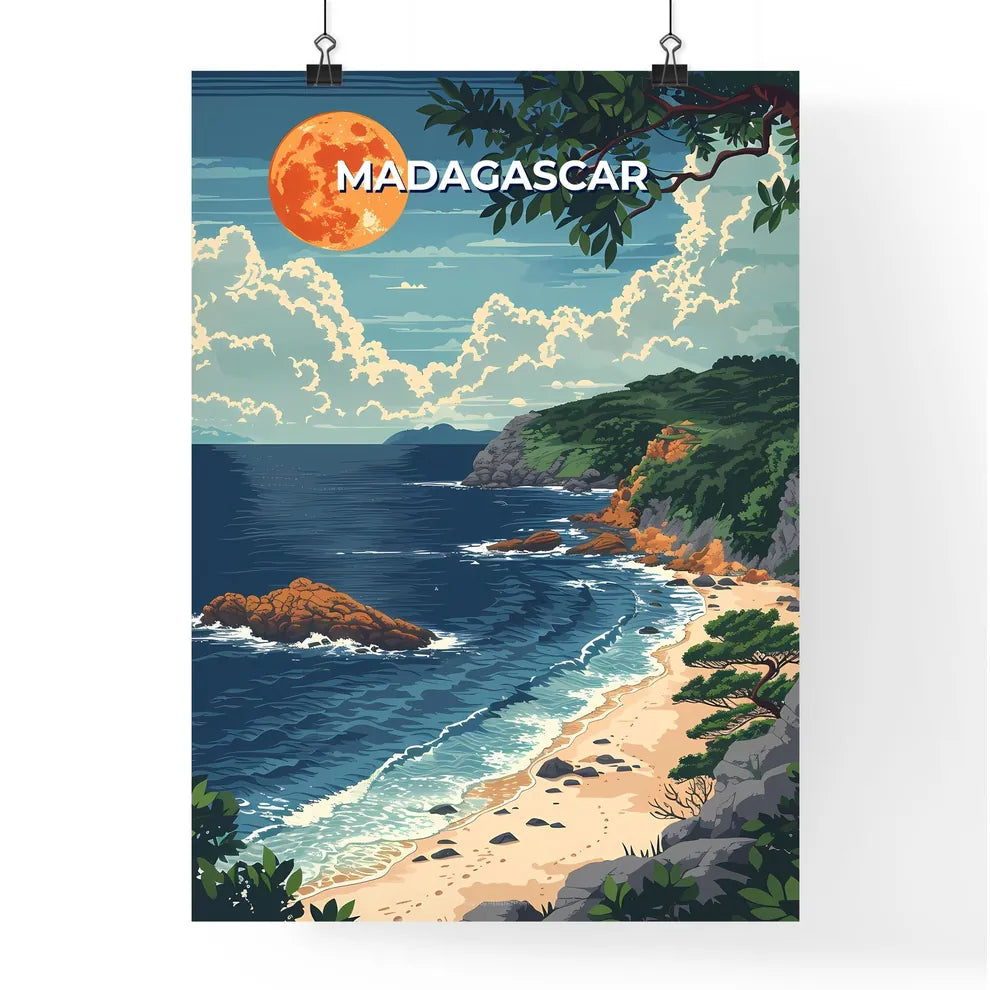 Madagascar Beach Painting Poster