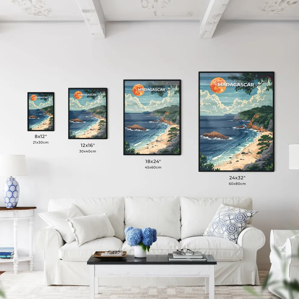 Madagascar Beach Painting - Kitchen Hangings