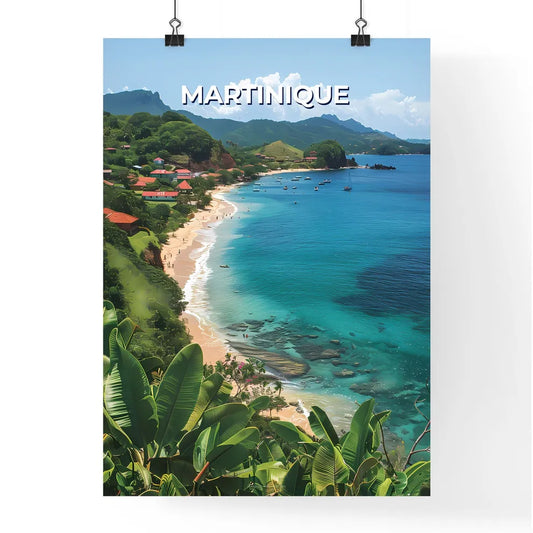 Vibrant Tropical Beach Painting Poster