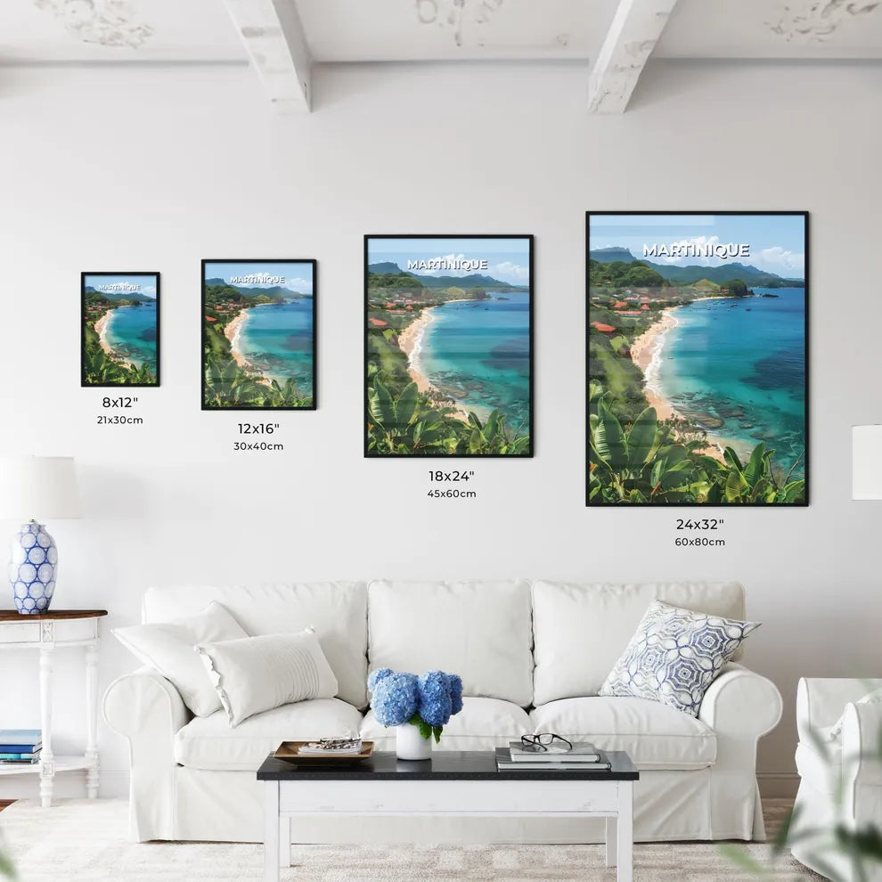 Vibrant Tropical Beach Painting - Kitchen Hangings