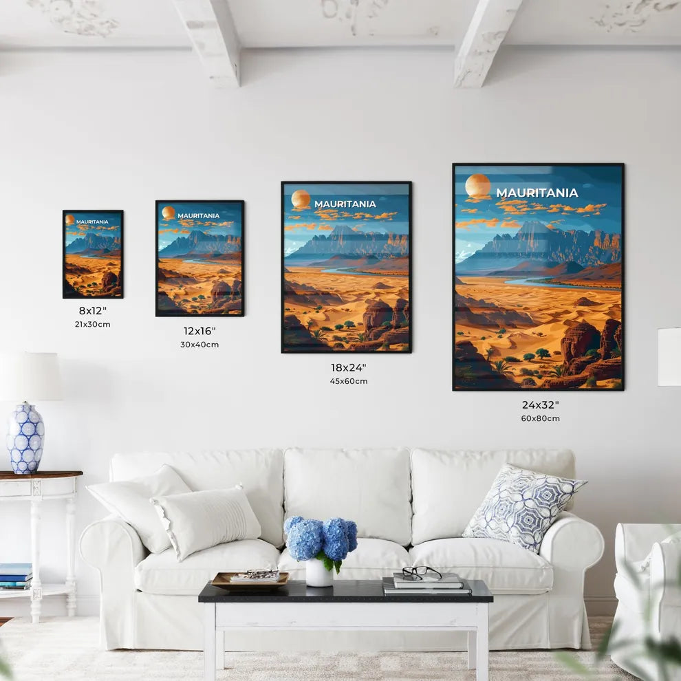 Mauritania Desert Landscape Mountains River  - Kitchen Hangings