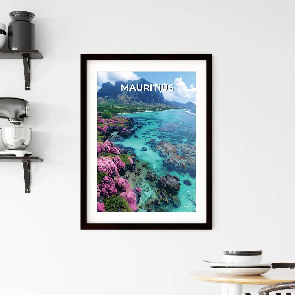 Vibrant Mauritius Artwork Framed Print