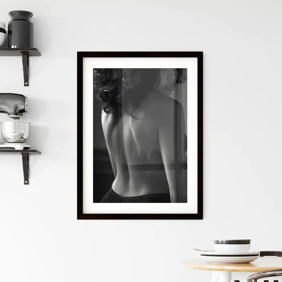 Vibrant Minimalist Hips Painting - Captivati Framed Print