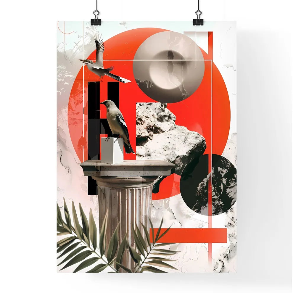 Vivid Contemporary Collage Ar Poster