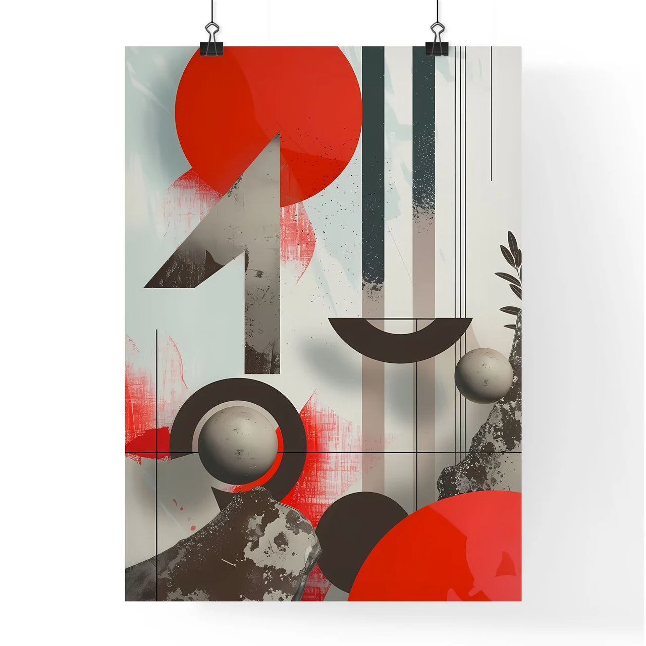 Modern Art Collage Design - Abstract Artwork Poster