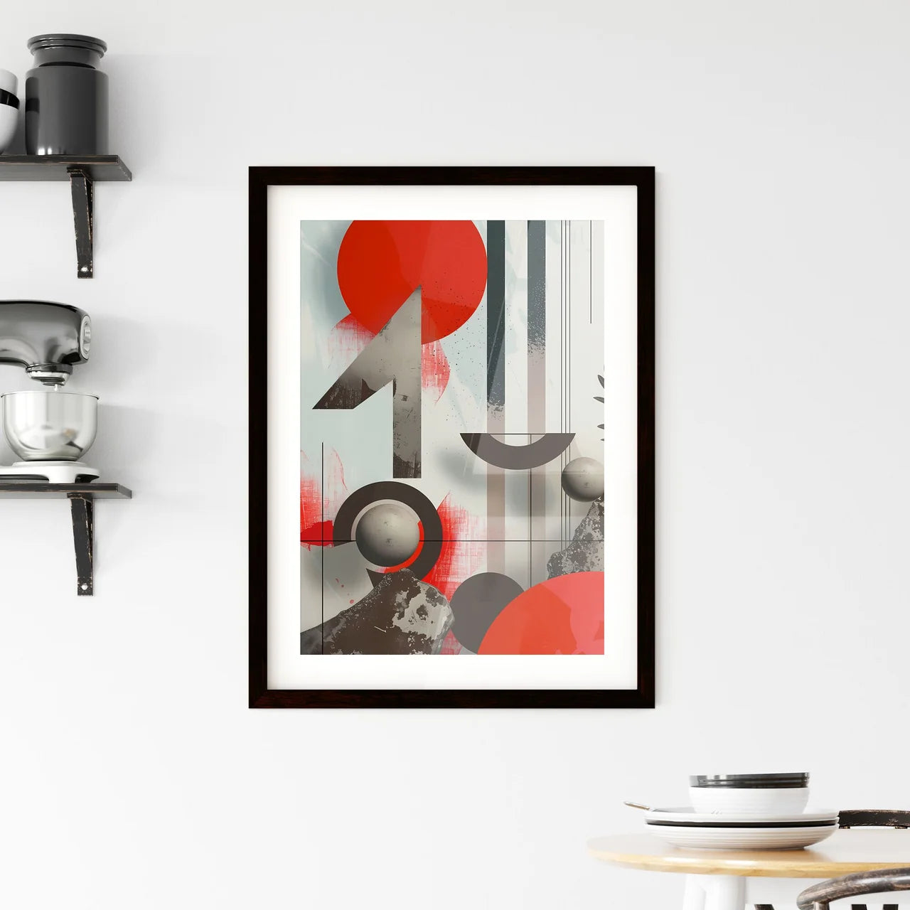 Modern Art Collage Design - Abstract Artwork Framed Print