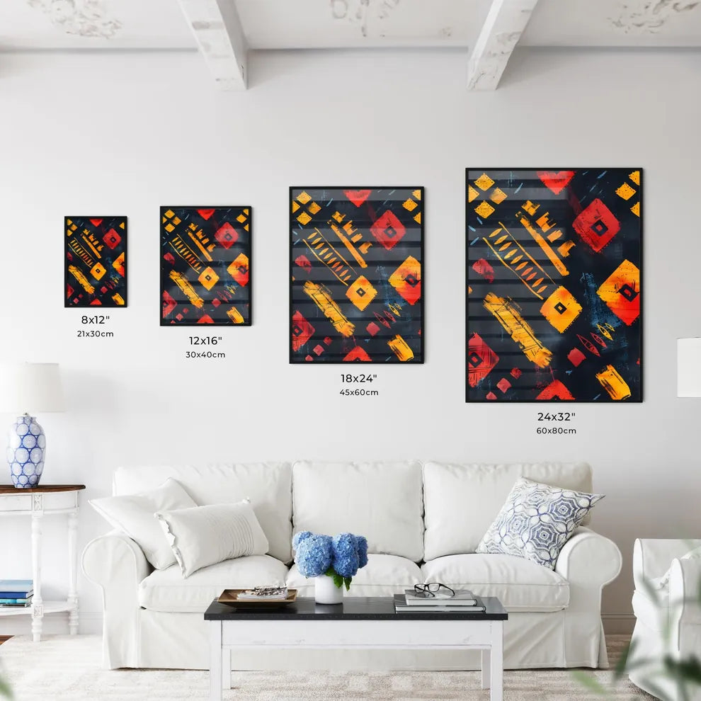 Vibrant African Artwork - Kitchen Hangings