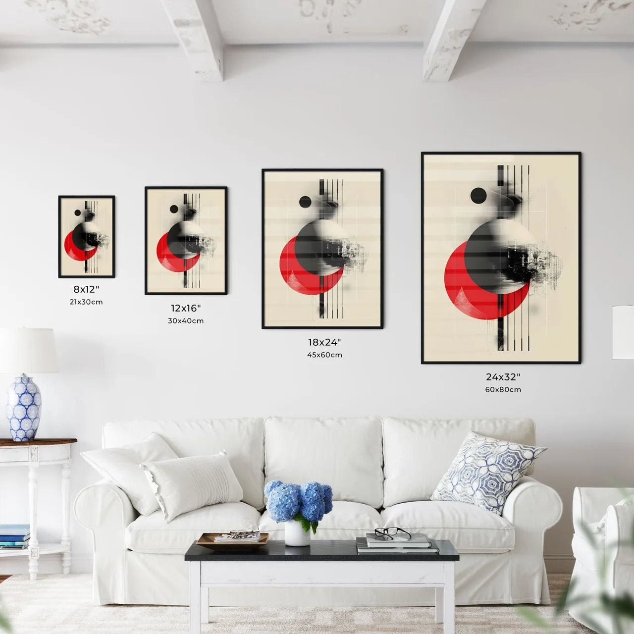 Geometric Abstract Art - Kitchen Hangings