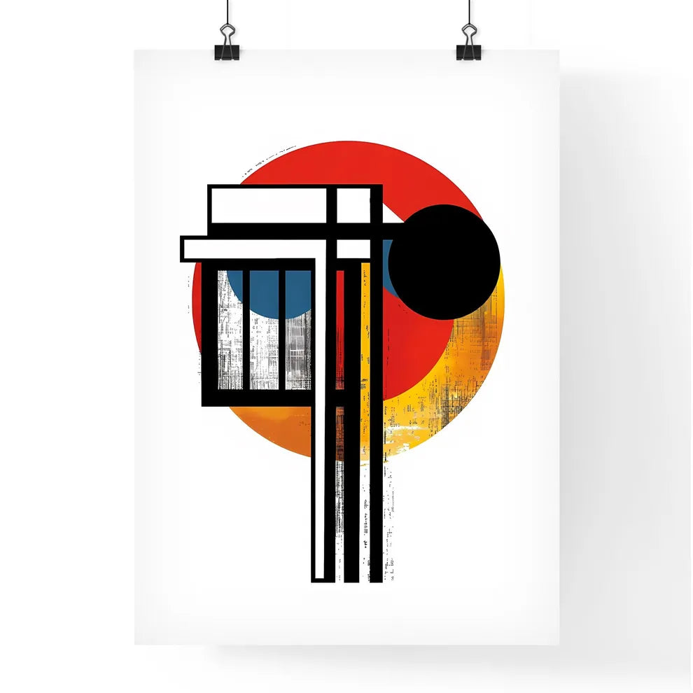 Bauhaus Geometric Art Print Poster