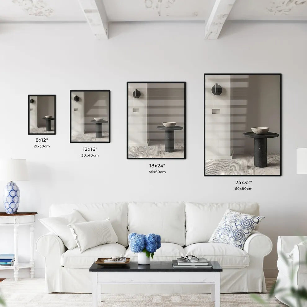 Hyper-Realistic Minimalist Side Table - Kitchen Hangings