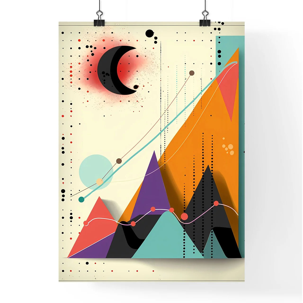 Vibrant Corporate Memphis Art Poster