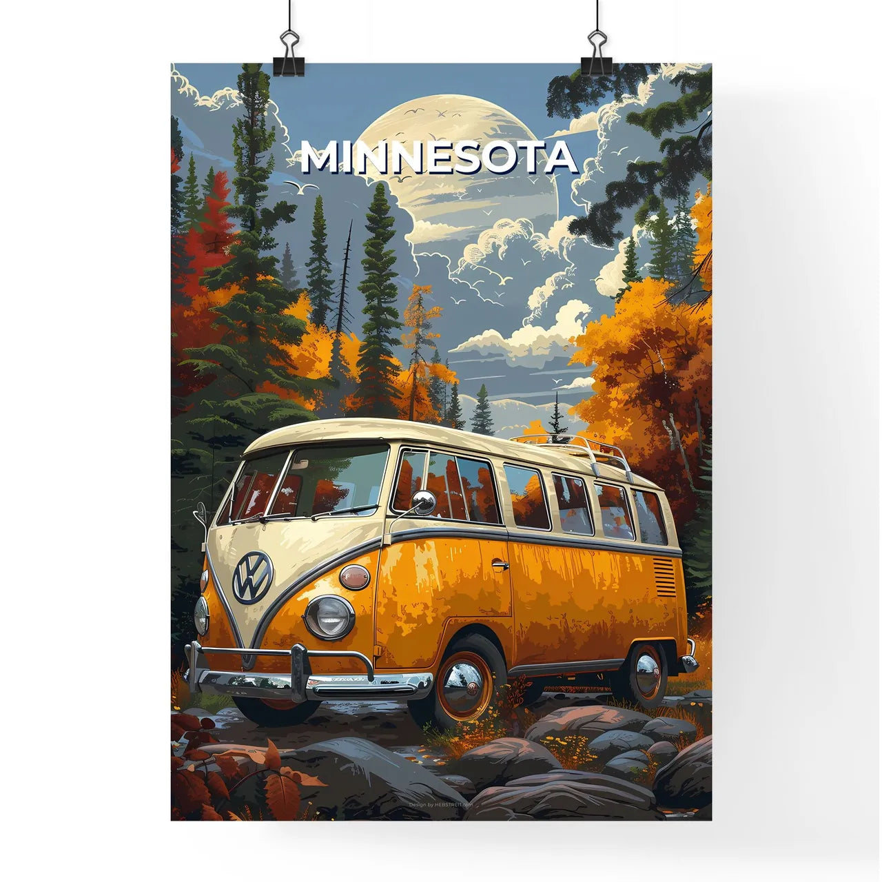 Minnesota Landscape Painting Poster