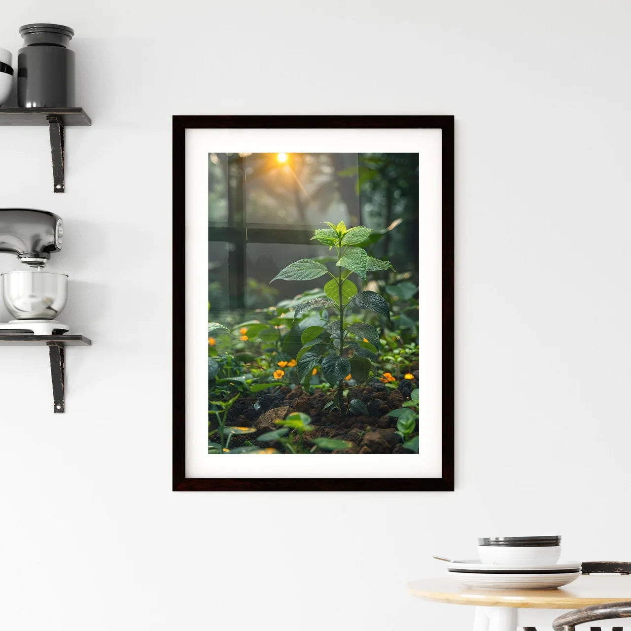 Modern forest art Framed Print