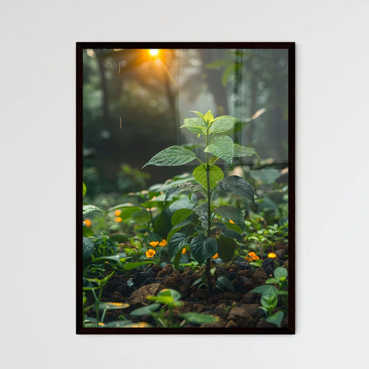 Modern forest art - Framed Art Print