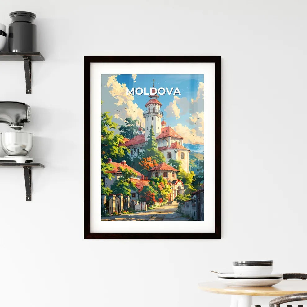 Moldova Europe Building Tower Architecture Wall Art Painting Vivid Oil Painting Art Custom Print