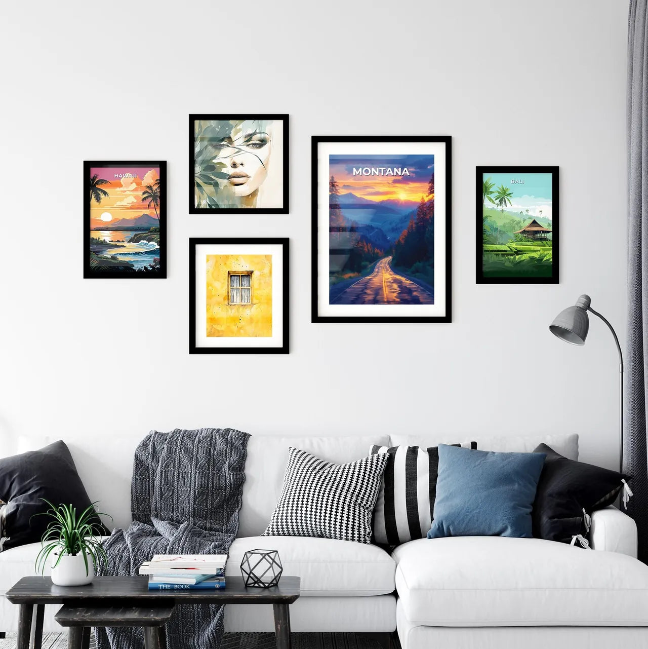 Montana Mountainscape Artwork | Vibrant Pain Wall Art