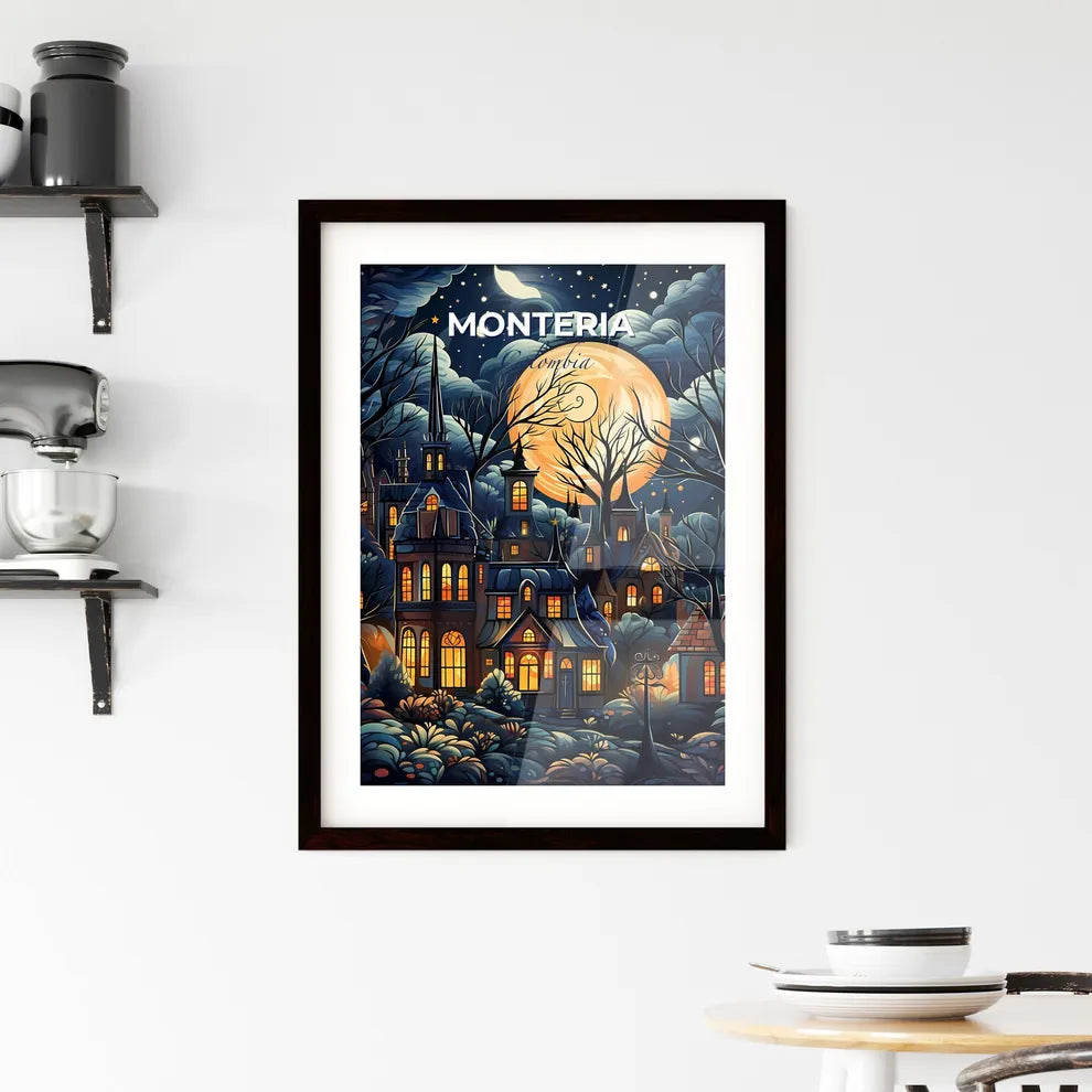 Monteria Skyline Cartoon Painting - Vibrant Digital Art of Colombian Cityscape Default Title