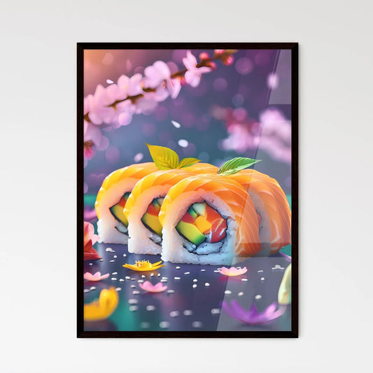 Sushi Rolls Art - Framed Art Print