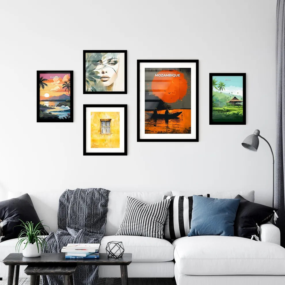 Vibrant Painting of Mozambique Wall Art