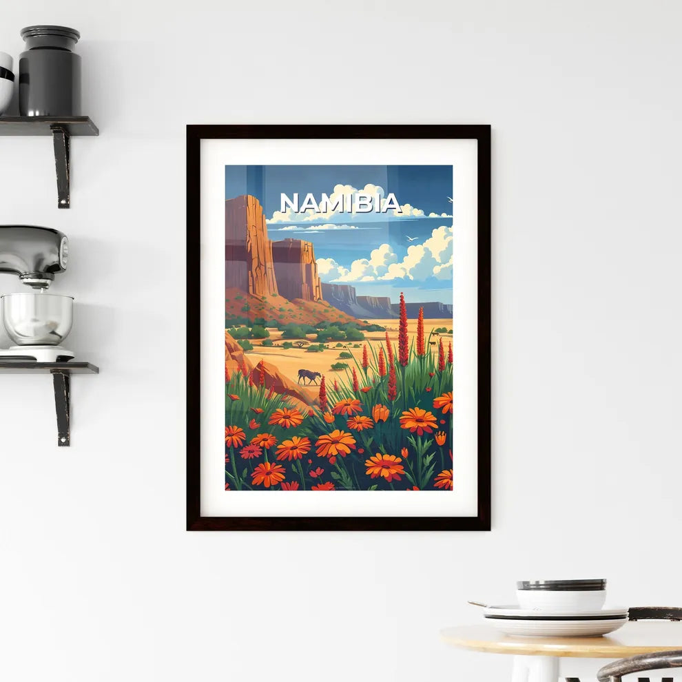 Vibrant Namibian Desert Lands Framed Print