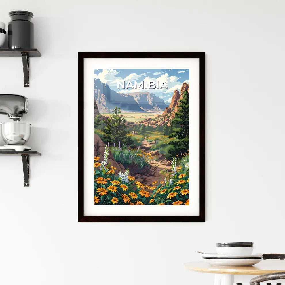 Vibrant Landscape Painting Framed Print