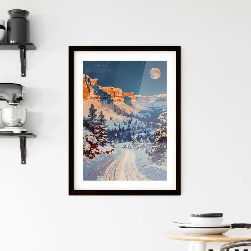 Art Print Nevada - Colorful Oil Painting Win Framed Print