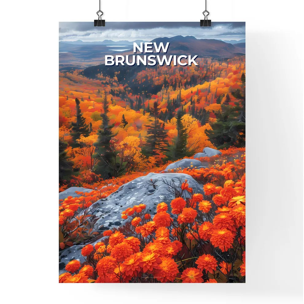 Abstract Landscape Painting of New Brunswick Poster