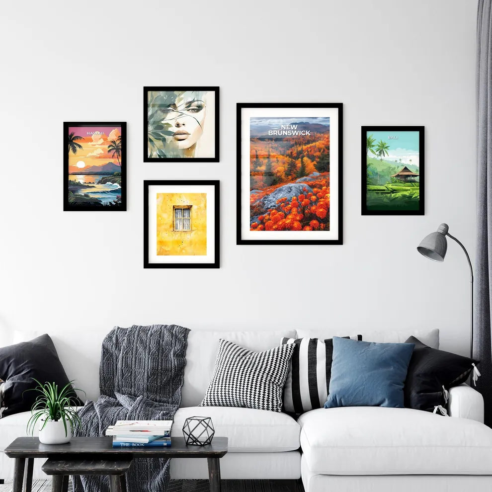 Abstract Landscape Painting of New Brunswick Wall Art