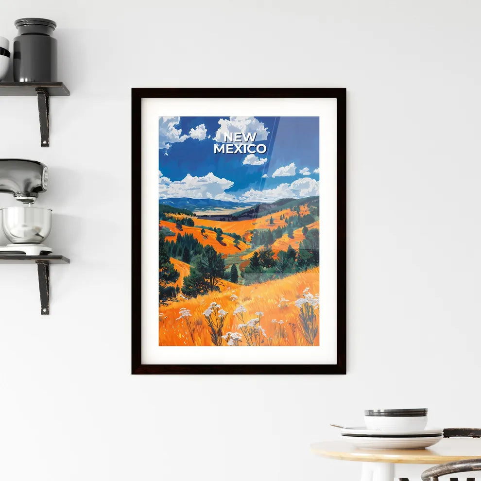 Art Nouveau Landscape Framed Print