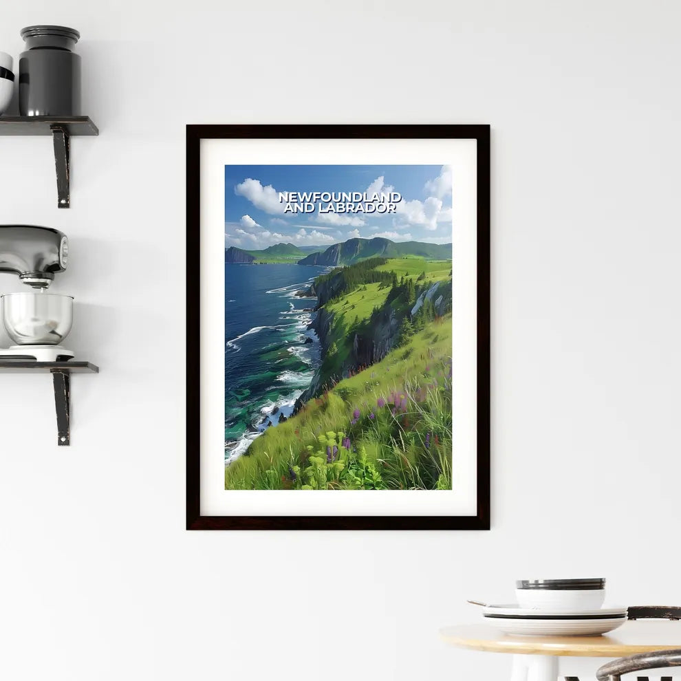 Green Hills and Tranquil Waters Framed Print