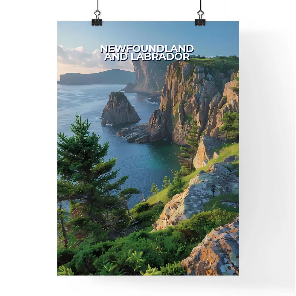 Abstract Art of Newfoundland and Labrador Poster