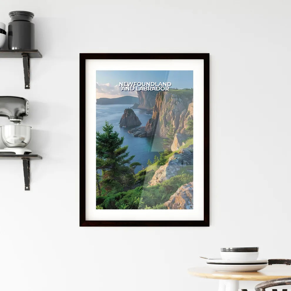 Abstract Art of Newfoundland and Labrador Framed Print