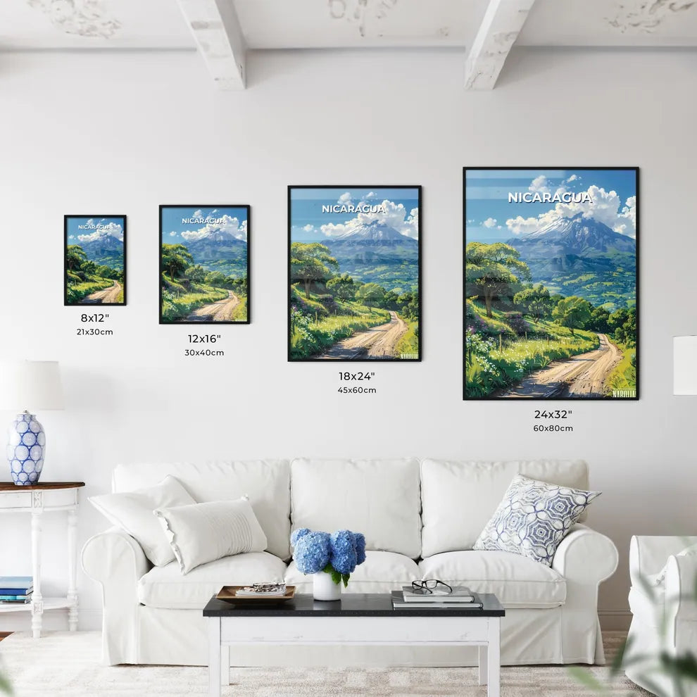 Artistic Landscape Painting of Nicaragua - Kitchen Hangings