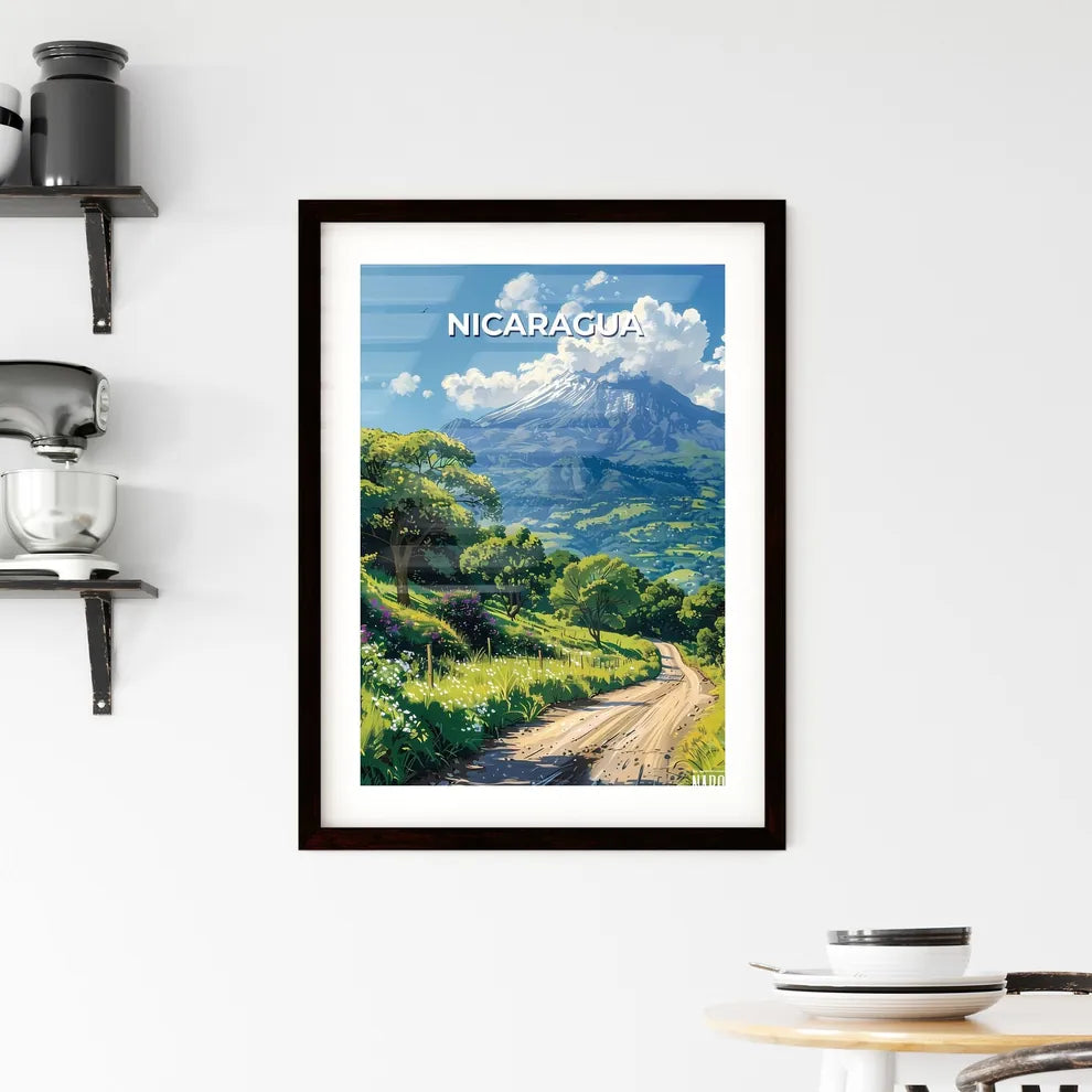 Artistic Landscape Painting of Nicaragua Framed Print