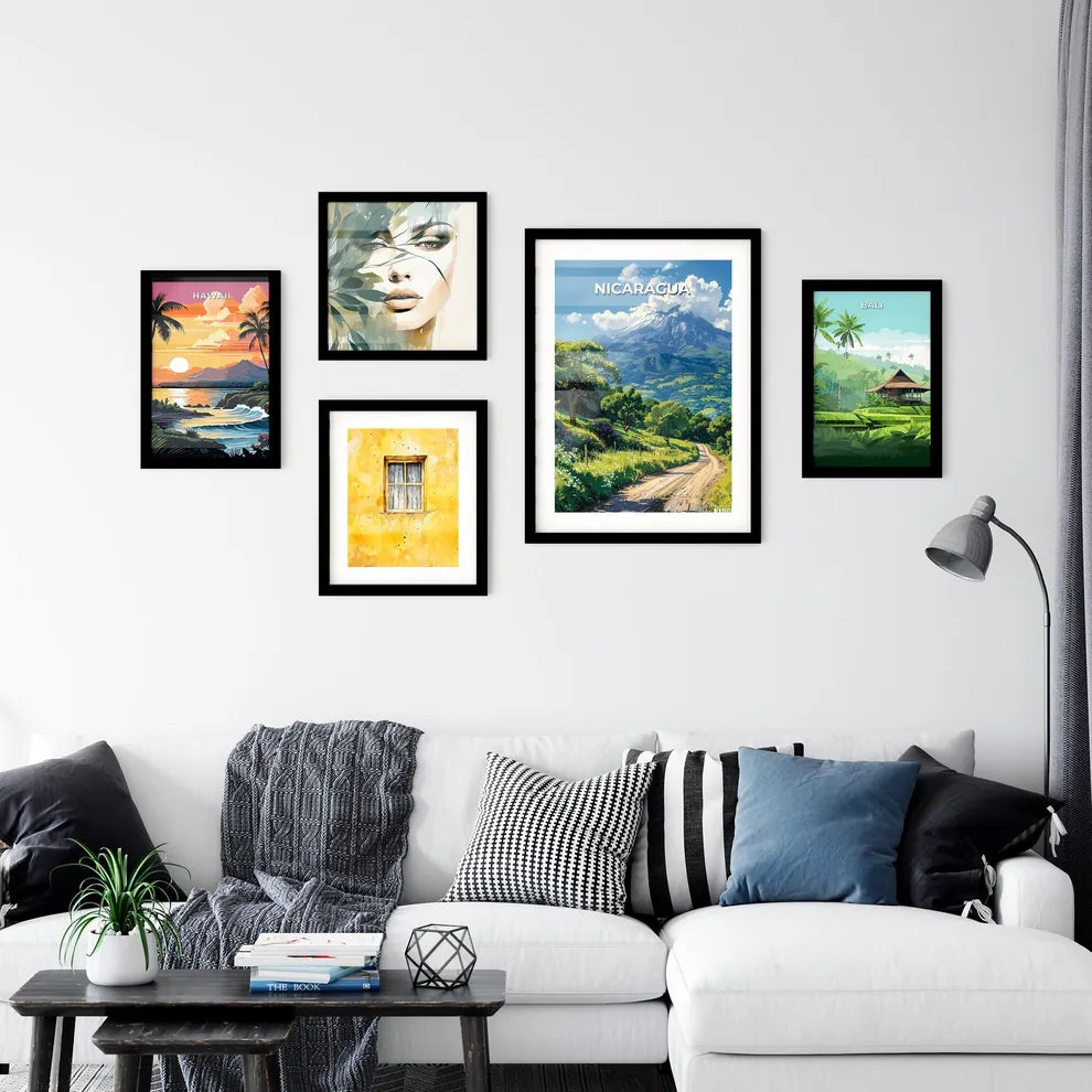 Artistic Landscape Painting of Nicaragua Wall Art