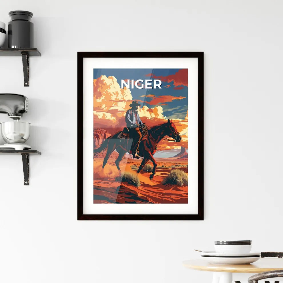 Vibrant African Art: Equine R Framed Print
