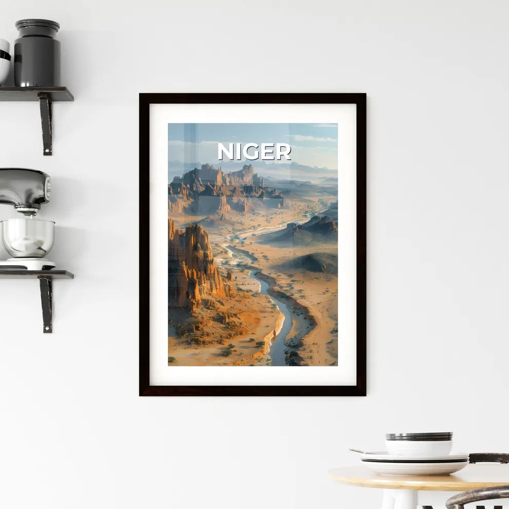 Desert River Art Framed Print