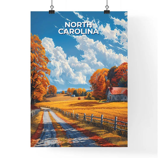 Artistic Road Through a Painted North Caroli Poster