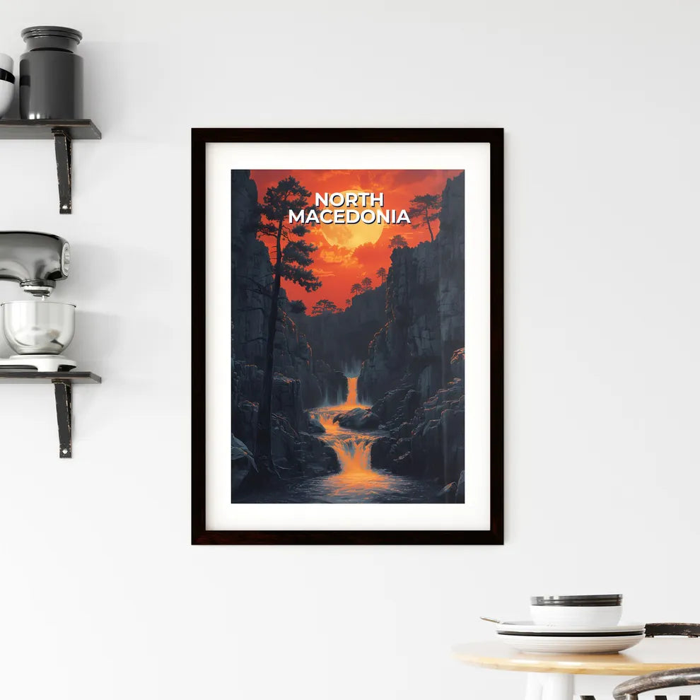 North Macedonia Framed Print